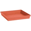 Image de Soucoupe carrée 40cm Orange terre battue Toscane EDA