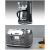 Image de Cafetière Rétro Vintage - Noir - 10 Tasses - 1.4L - 2200W - Arrêt automatique