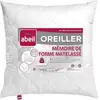 Image de Oreiller A Mémoire De Forme Matelassé 60x60 Cm Blanc
