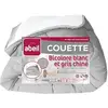 Image de Abeil Couette Tempérée Bicolore 200x200cm - Blanc & Gris Chiné