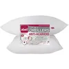 Image de Lot de 2 Oreillers - ABEIL - Anti-Acarien - 60 x 60 cm - Blanc