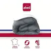 Image de Couette Chaude Bicolore - ABEIL - 240 x 260 cm - Blanc & Gris