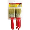 Image de Pinceau plat lot de 5 SAVY - Rouge - Dimensions 12 mm