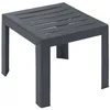 Image de Table De Jardin Basse Grosfillex Miami Carrée Anthracite 2 Personnes