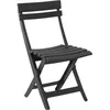 Image de Chaise pliante Miami - GRILL ME - Anthracite - Résistante aux intempéries et facile à ranger