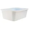 Image de Baquet rectangulaire 10 L - blanc