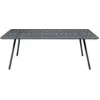 Image de Table Luxembourg  207 x 100 cm , Fermob Carbone - FERMOB
