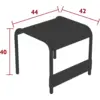 Image de Table basse Repose-pieds Luxembourg, Fermob Romarin - FERMOB