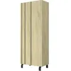 Image de Armoire De Rangement 1 Porte Style Industriel Bois Clair Et Acier Noir Ross