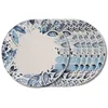 Image de Assiette plate Jardin bleu 27 cm (lot de 6) - Trendup