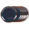 Image de Assiette plate Symphony bleu 27 cm (lot de 6) - Table Passion