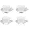 Image de Coffret de 4 tasses à thé avec sous tasses 20 cl Pétale - Table Passion