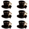 Image de Coffret de 6 tasses à café avec sous tasses Libra - Table Passion