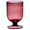 Image de Verre à pied 25 cl Gordes bullé violet (lot de 6) - Table Passion