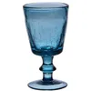 Image de Verre à pied Lussan craquelé 17 cl bleu (lot de 6) - Table Passion
