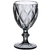 Image de Boite de 6 verres à pied Diamond 25 cl gris - Trendup