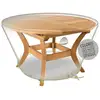 Image de Housse Table Ronde 6p Gris Mastic Jardiline - Clt 05