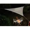Image de Voile D'ombrage Triangulaire Leds Solaires 3,60 X 3,60 X 3,60 M Taupe - Jardiline