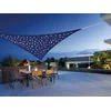 Image de Voile D'ombrage Triangulaire 100 Leds 3,60 X 3,60 X 3,60 M - Jardiline