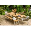 Image de Grande Table De Jardin En Teck Avec Structure En Aluminium Seychelles - 10 Places -