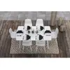 Image de Table De Jardin Rectangulaire En Aluminium Blanc Corfou - 6 Places - Jardiline