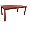 Image de Table rectangulaire extensible Santorin 8/10 personnes en aluminium finition uni terracotta - Jardiline
