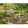 Image de Fauteuil de jardin carré en rotin tressé - Jardiline