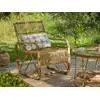 Image de Fauteuil de jardin carré en rotin tressé - jardiline