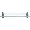 Image de Porte-serviette - GODONNIER - 2 barres fixes - Époxy blanc - Dimensions 52x14 cm - Style contemporain