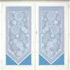 Image de Paire de petits voilages en pointe et à dentelle Blanc 60x120 cm