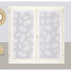 Image de Paire De Voilages Blancs Imprimés Feuilles Avec Tunnel Passe-tringle, 2x 60x90cm - Prêts À Poser, Atout Ciel