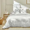 Image de Housse de couette 220x240 cm + 2 taies 100% Gaze de Coton Blanc