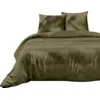 Image de Parure de lit 220x240 cm gaze de coton kaki PD19109