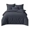 Image de Parure de lit 220x240 cm gaze de coton bleu jean PD25761
