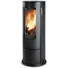 Image de Poêle à bois - SUPRA - CHLOÉ - Acier - 71 kW - Vision verticale 71 cm