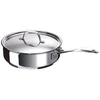 Image de Poêle Sauteuse Inox Chef Beka 24 Cm Avec Couvercle 3,2 L 18/10 Triple-bas