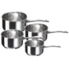 Image de Batterie de 4 casseroles en inox Chef - 14- 20 cm (sans couvercles)