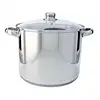 Image de Faitout Kitchen Fun 28 Cm Inox 13,5 L Couvercle Verre