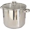Image de KITCHEN FUN - 13113284 - MARMITE TRAITEUR METEOR 28 CM - EN ACIER INOXYDABLE - COUVERCLE VERRE -TOUS FEUX + INDUCTION