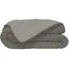 Image de Calgary Couette Chaude Microfibre 400g/m² Taupe & Lin 140x200cm