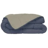 Image de Calgary - Couette Chaude Microfibre 400gr/m² - Pétrole & Mastic - 140 X 200 Cm