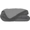 Image de CALGARY - Couette Chaude Microfibre 400gr/m² - Gris & Argent - 220 x 240 cm
