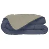 Image de Couette Microfibre 400g/m² Calgary Petrole & Mastic 220x240cm