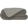 Image de CALGARY - Couette Chaude Microfibre 400gr/m² - Taupe & Lin - 240 x 260 cm