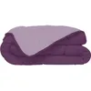 Image de Couette Microfibre 400g/m² Calgary Prune & Parme 240x260cm