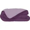 Image de CALGARY - Couette Chaude Microfibre 400gr/m² - Prune & Parme - 240 x 260 cm