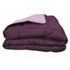 Image de Couette calgary microfibre 200x200 cm prune et parme