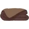 Image de Calgary Couette Chaude Microfibre 400g/m² Choco & Moka 200x200cm