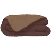 Image de CALGARY - Couette Chaude Microfibre 400gr/m² - Choco & Moka - 200 x 200 cm