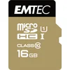 Image de Emtec Microsdhc 16gb Class10 Gold+ Mémoire Flash
